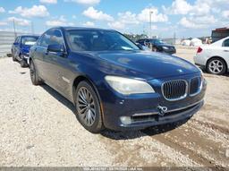 2011 BMW 740I Blue  Gasoline WBAKA4C58BC612451 photo #2