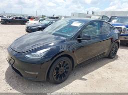 2021 TESLA MODEL Y LONG RANGE DUAL MOTOR ALL-WHEEL DRIVE Black  electric 5YJYGDEE9MF149735 photo #3