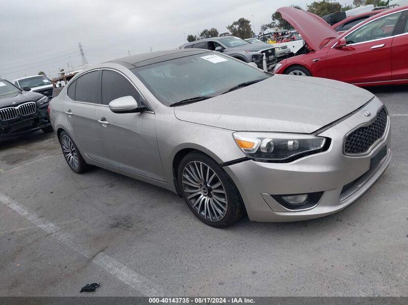 2014 KIA CADENZA PREMIUM Champagne  Gasoline KNALN4D77E5131883 photo #1