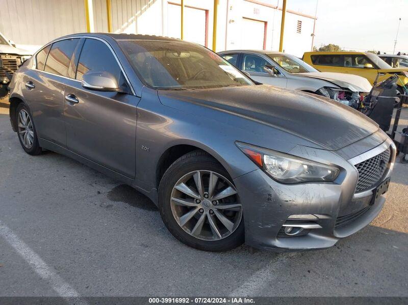 2017 INFINITI Q50 2.0T PREMIUM Gray  Gasoline JN1CV7AP1HM640356 photo #1