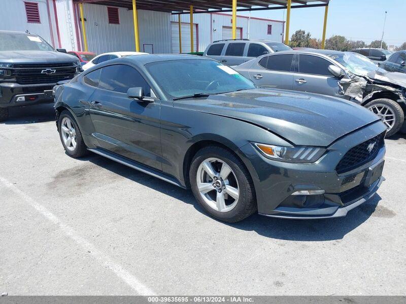 2015 FORD MUSTANG ECOBOOST Gray  Gasoline 1FA6P8THXF5386420 photo #1