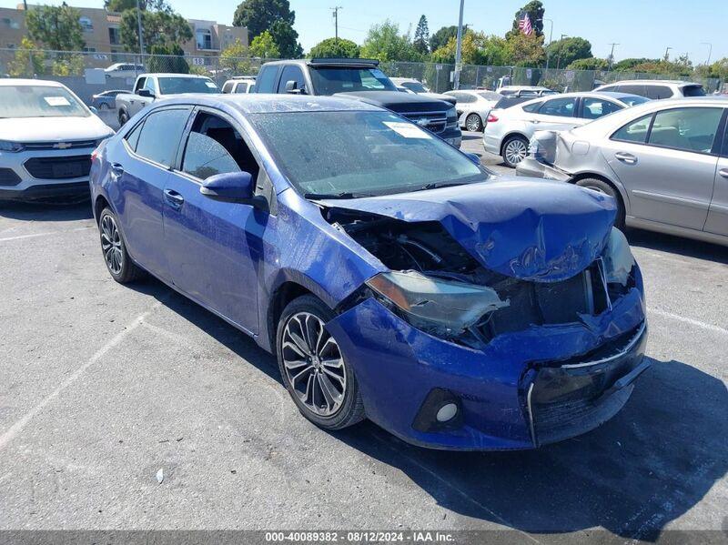 2015 TOYOTA COROLLA S PLUS Blue  Gasoline 5YFBURHE5FP331947 photo #1