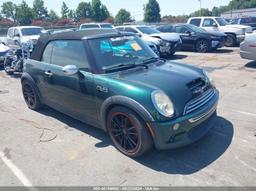 2005 MINI COOPER S Green  Gasoline WMWRH33435TF81595 photo #2