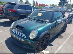 2005 MINI COOPER S Green  Gasoline WMWRH33435TF81595 photo #3