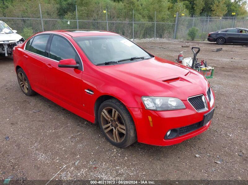 2009 PONTIAC G8 Red  Gasoline 6G2ER57719L207656 photo #1