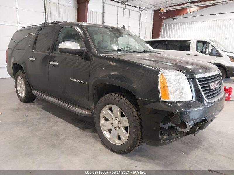 2008 GMC YUKON XL 1500 SLT Black  Flexible Fuel 1GKFK16318J196391 photo #1