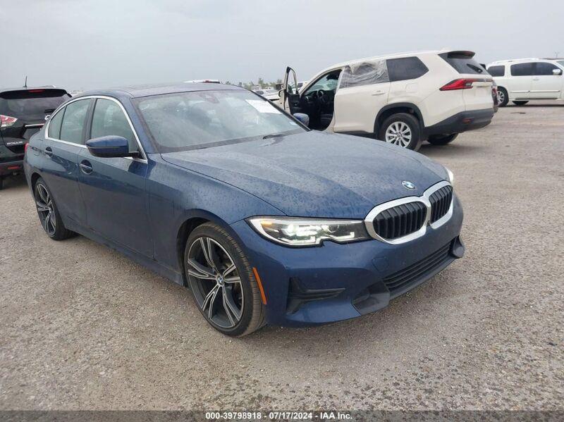 2021 BMW 3 SERIES 330E Blue  Hybrid 3MW5P7J00M8B51230 photo #1