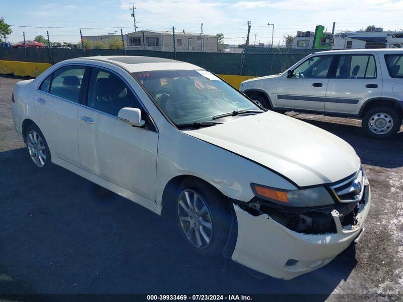 2006 ACURA TSX White  Gasoline JH4CL96876C009533 photo #1