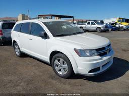 2013 DODGE JOURNEY AMERICAN VALUE PKG White  Gasoline 3C4PDCAB5DT650245 photo #2