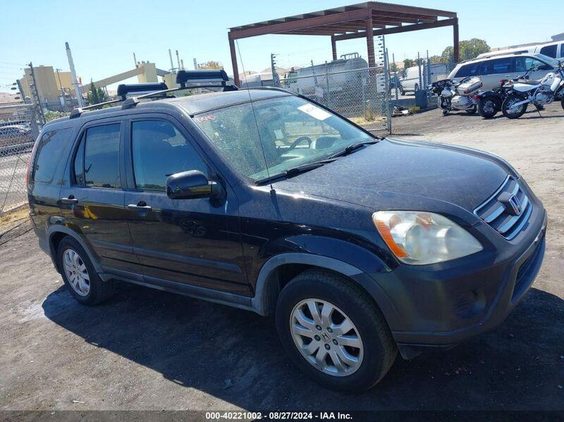 2006 HONDA CR-V EX Black  Gasoline JHLRD78856C062776 photo #1