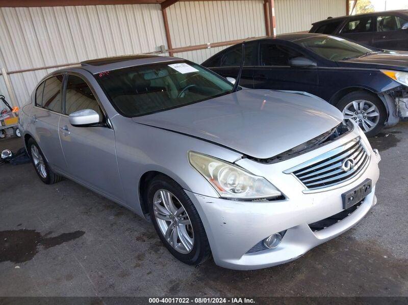 2012 INFINITI G25 JOURNEY Silver  Gasoline JN1DV6AP4CM700069 photo #1