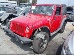 2018 JEEP WRANGLER JK SPORT S 4X4 Red  Flexible Fuel 1C4GJWAG5JL904906 photo #3