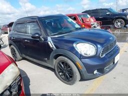 2014 MINI COUNTRYMAN COOPER S Blue  Gasoline WMWZC5C55EWP40745 photo #2