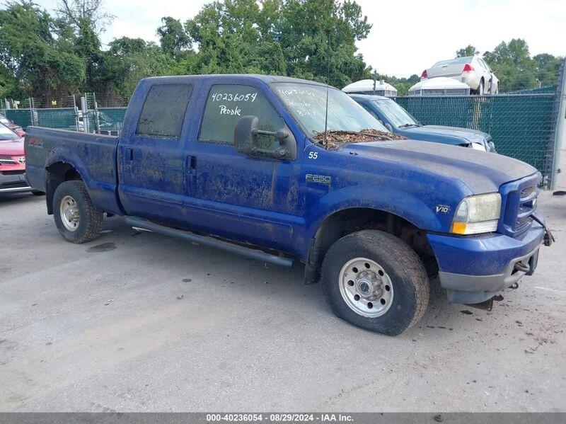 2003 FORD F-250 LARIAT/XL/XLT Blue  Gasoline 1FTNW21S23EC79832 photo #1