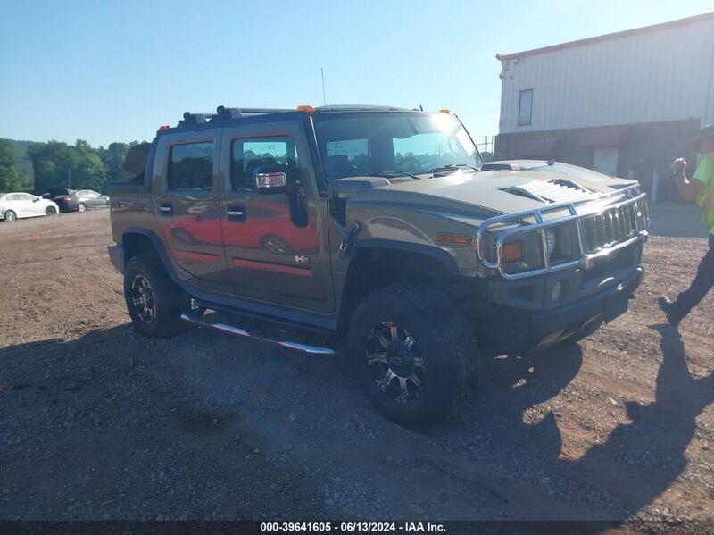 2006 HUMMER H2 SUT Green  Gasoline 5GRGN22U26H115560 photo #1