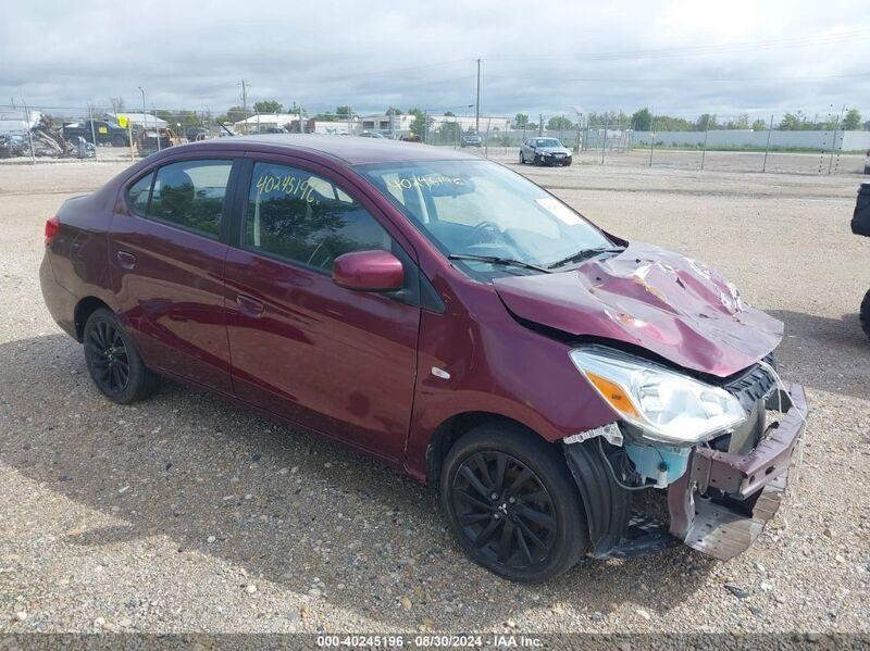 2018 MITSUBISHI MIRAGE G4 ES Maroon  Gasoline ML32F3FJ7JHF12484 photo #1