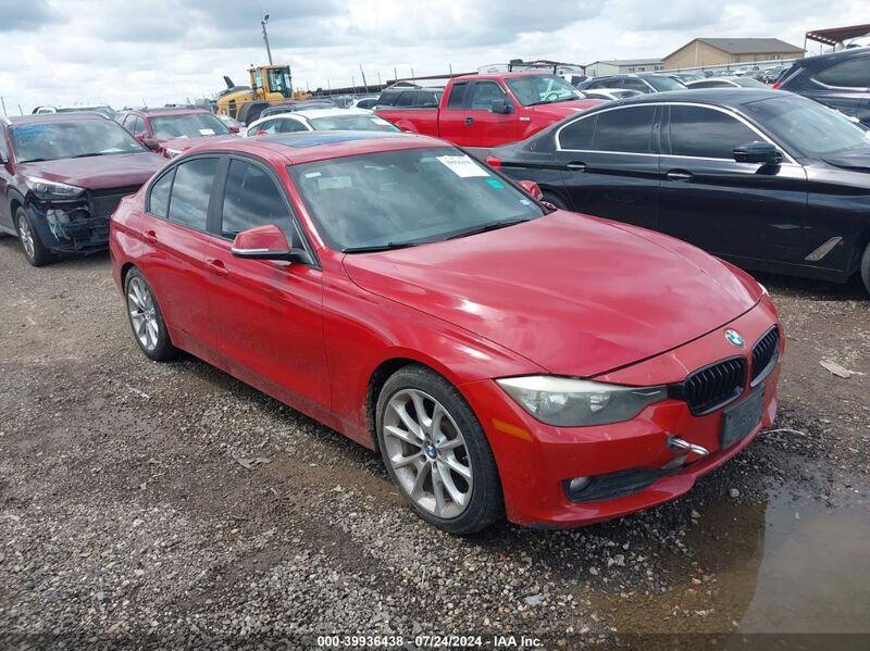 2014 BMW 320I Red  Gasoline WBA3B1G57ENS81218 photo #1