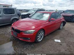 2014 BMW 320I Red  Gasoline WBA3B1G57ENS81218 photo #3