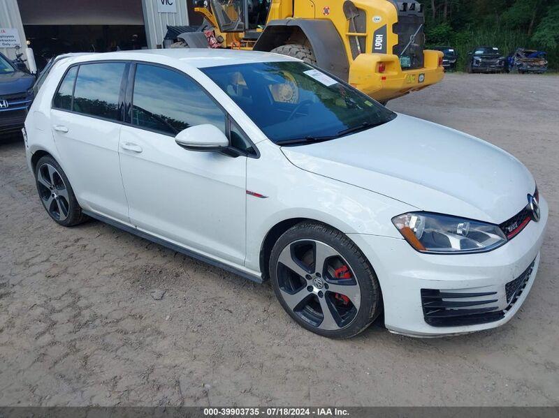 2017 VOLKSWAGEN GOLF GTI AUTOBAHN 4-DOOR/S 4-DOOR/SE 4-DOOR/SPORT 4-DOOR White  Gasoline 3VW4T7AU2HM058555 photo #1