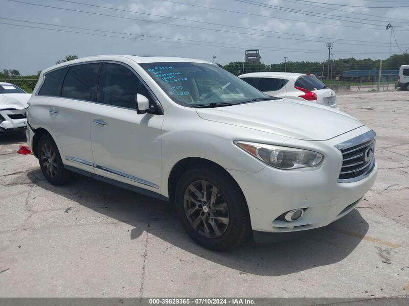 2013 INFINITI JX35 White  Gasoline 5N1AL0MN3DC312671 photo #1