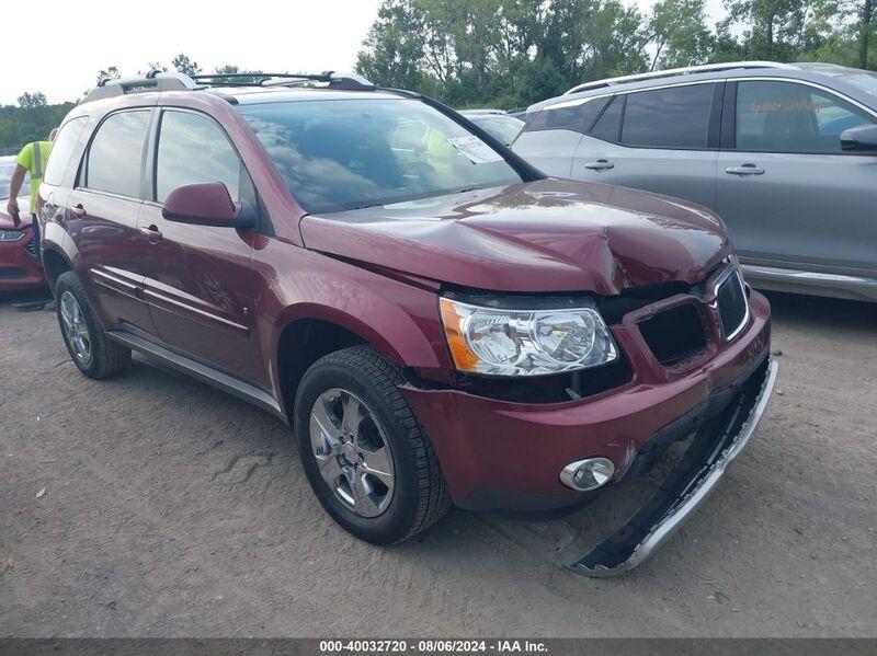 2007 PONTIAC TORRENT Burgundy  Gasoline 2CKDL63F376085342 photo #1