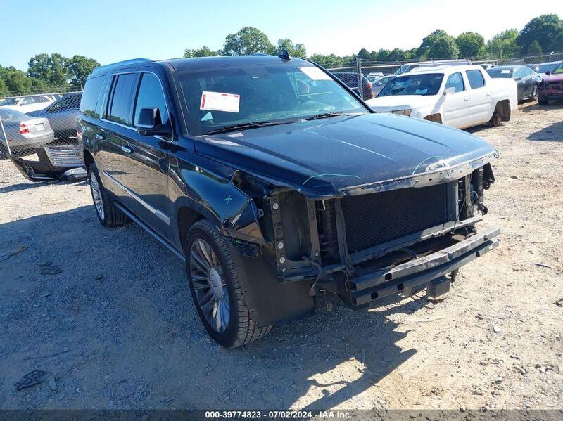 2017 CADILLAC ESCALADE ESV PLATINUM Black  Gasoline 1GYS4KKJ1HR180492 photo #1