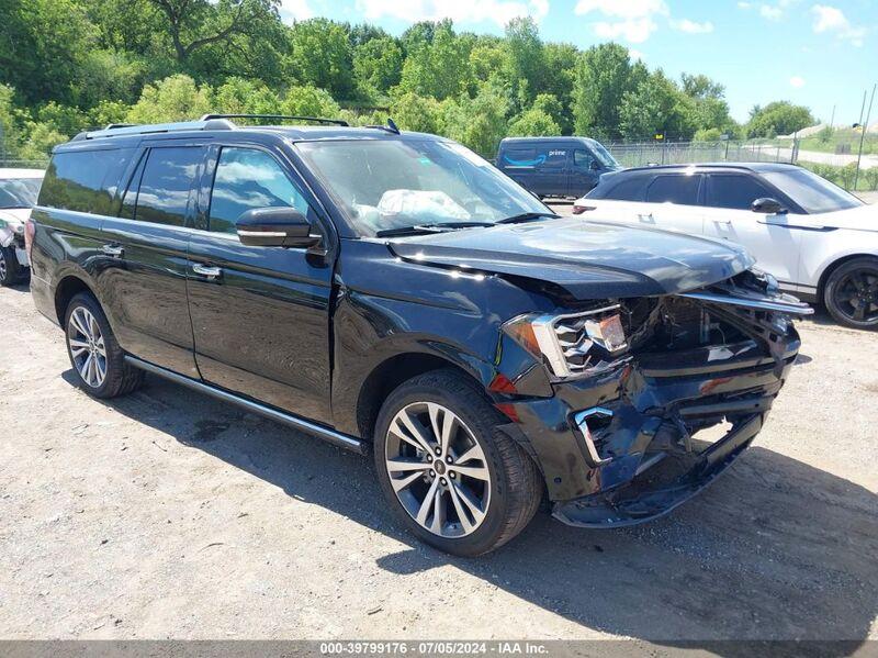 2020 FORD EXPEDITION LIMITED MAX Black  Gasoline 1FMJK1KT9LEA54945 photo #1