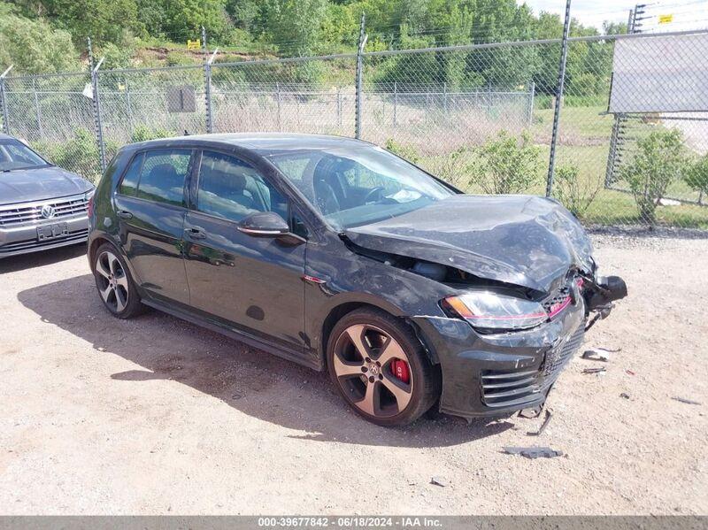 2017 VOLKSWAGEN GOLF GTI AUTOBAHN 4-DOOR/S 4-DOOR/SE 4-DOOR/SPORT 4-DOOR Black  Gasoline 3VW447AU7HM066504 photo #1