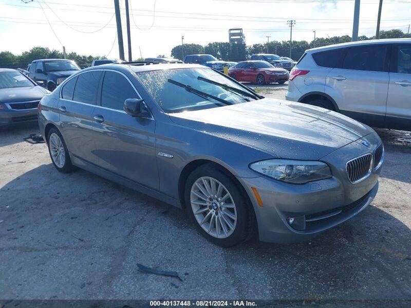 2013 BMW 535I Gray  Gasoline WBAFR7C51DC827684 photo #1