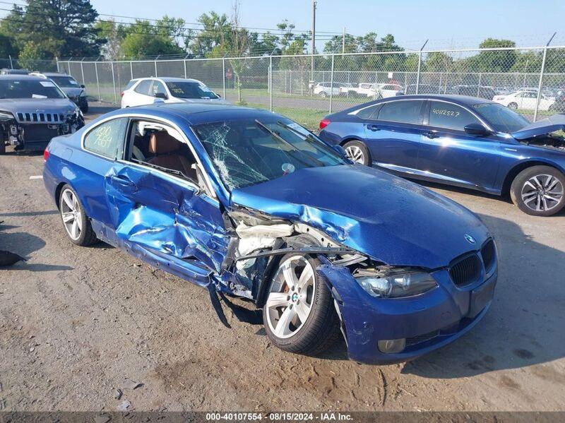 2007 BMW 335I Blue  Gasoline WBAWB73507P038380 photo #1