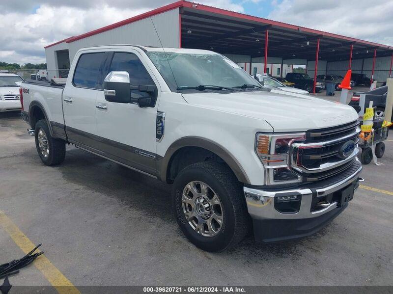 2021 FORD F-250 KING RANCH White  Diesel 1FT8W2BT4MED19494 photo #1