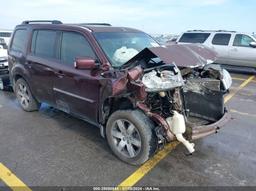 2013 HONDA PILOT TOURING Maroon  Gasoline 5FNYF3H96DB035834 photo #2