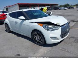 2014 HYUNDAI VELOSTER FLEX W/BLACK White  Gasoline KMHTC6AD2EU213570 photo #2