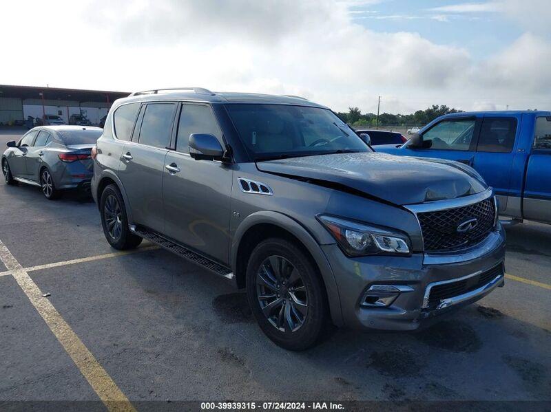 2017 INFINITI QX80 Gray  Gasoline JN8AZ2ND9H9830974 photo #1