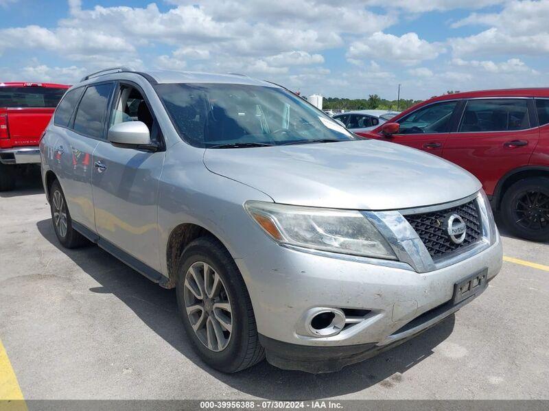 2016 NISSAN PATHFINDER PLATINUM/S/SL/SV Silver  Gasoline 5N1AR2MM6GC637420 photo #1