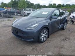 2023 TESLA MODEL Y AWD/LONG RANGE DUAL MOTOR ALL-WHEEL DRIVE Gray  Electric 7SAYGDEEXPA184126 photo #3