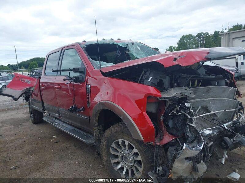 2022 FORD F-250 LARIAT Red  Diesel 1FT8W2BT1NEE15441 photo #1