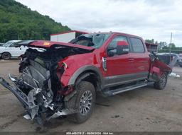 2022 FORD F-250 LARIAT Red  Diesel 1FT8W2BT1NEE15441 photo #3