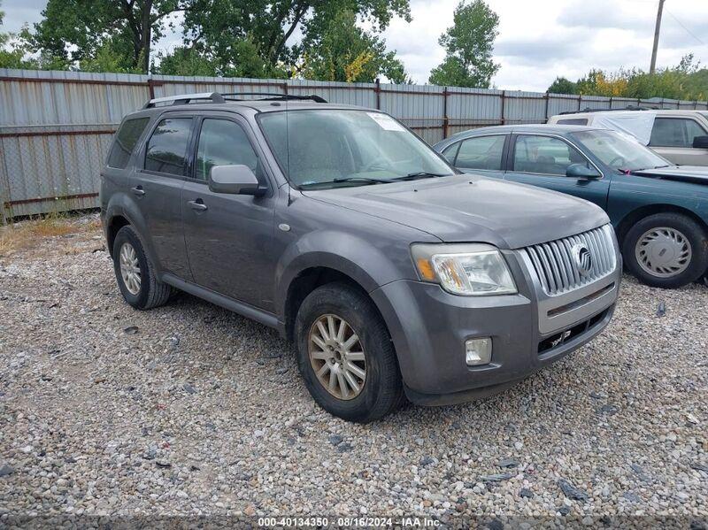 2009 MERCURY MARINER PREMIER V6 Gray  Gasoline 4M2CU97G39KJ01859 photo #1