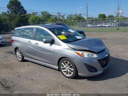 2012 MAZDA MAZDA5 GRAND TOURING Silver  Gasoline JM1CW2DL5C0126306 photo #2