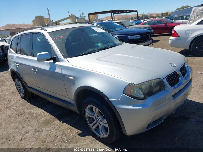 2006 BMW X3 3.0I Silver  Gasoline WBXPA93476WG89190 photo #1