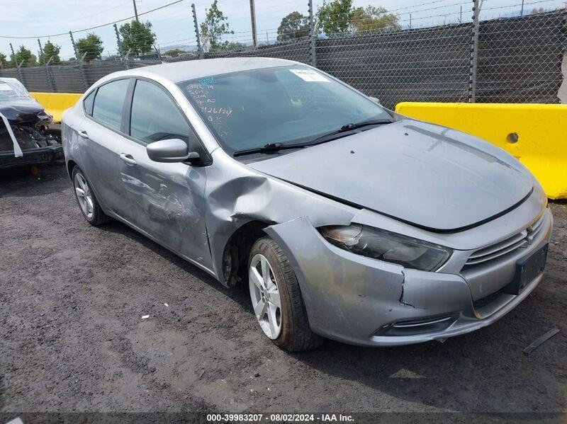 2015 DODGE DART SXT Silver  Gasoline 1C3CDFBB6FD128610 photo #1