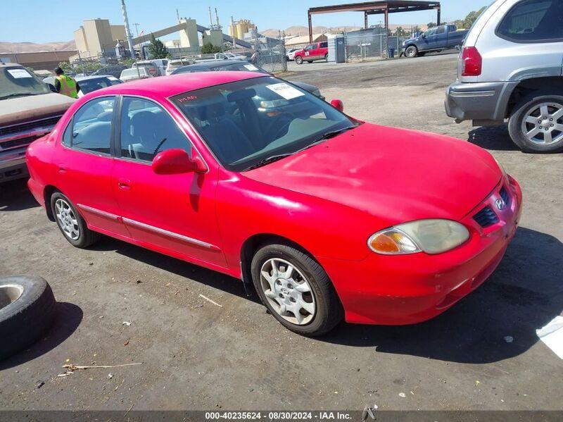 2000 HYUNDAI ELANTRA GLS Red  Gasoline KMHJF35F9YU033712 photo #1