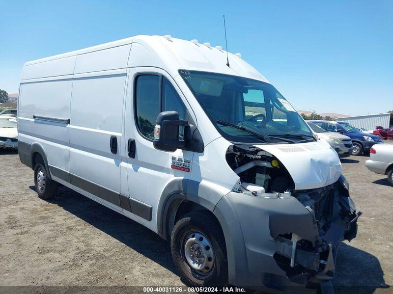 2018 RAM PROMASTER 3500 CARGO VAN HIGH ROOF 159 WB EXT White  Flexible Fuel 3C6URVJG9JE157509 photo #1