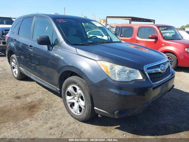 2014 SUBARU FORESTER 2.5I Gray  Gasoline JF2SJAAC4EH465007 photo #1