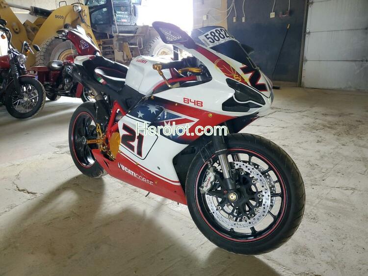 DUCATI 848 2009 two tone racer gas  58820522 ZDM1XBGV99B009704 ZDM1XBGV99B009704 photo #1