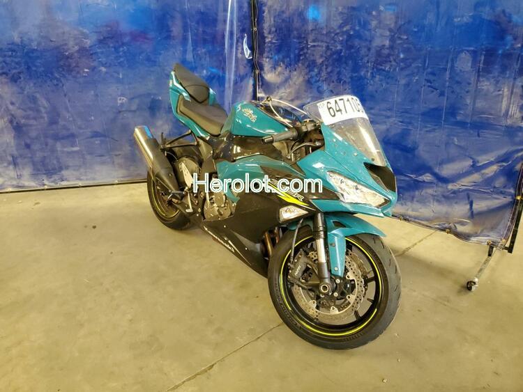 KAWASAKI ZX636 2021 teal  gas  64710502 JKBZXJH19MA009517 JKBZXJH19MA009517 photo #1