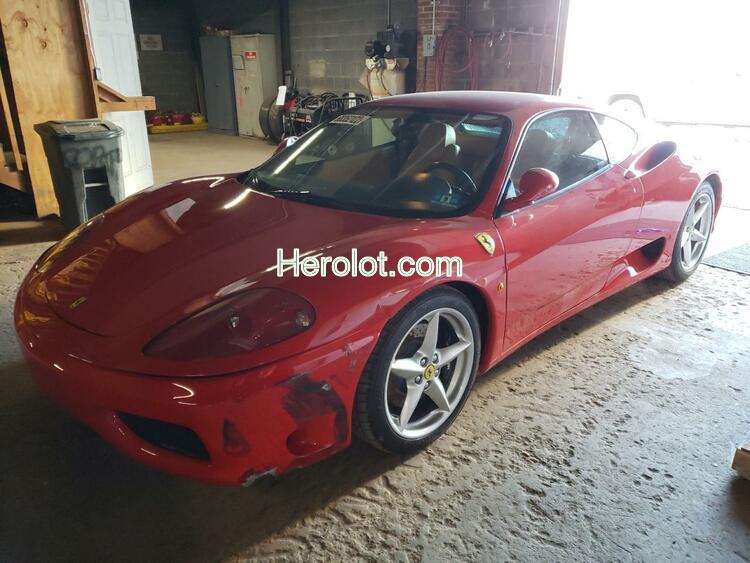 FERRARI 360 MODENA 2004 red coupe gas  68352122 ZFFYU51A040136356 ZFFYU51A040136356 photo #1