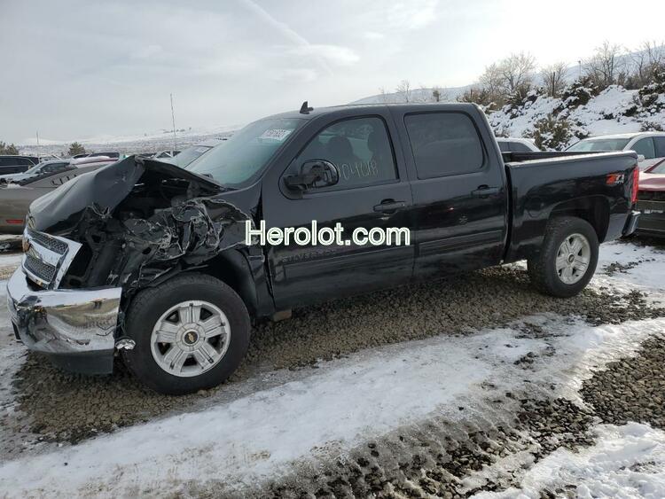 CHEVROLET SILVERADO 2013 black crew pic flexible fuel 3GCPKSE75DG278274 photo #1