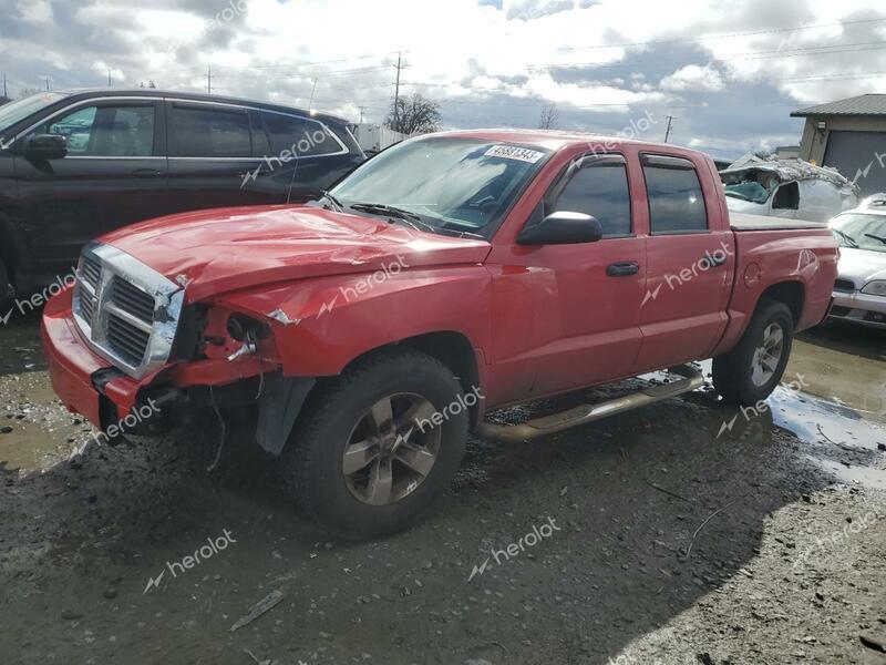 DODGE DAKOTA QUA 2007 red  flexible fuel  45881343 1D7HW48P27S202577 1D7HW48P27S202577 photo #1